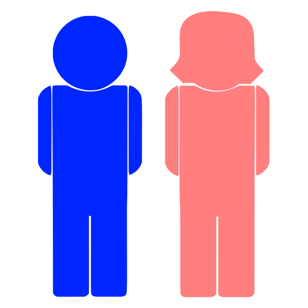 Male and female icons