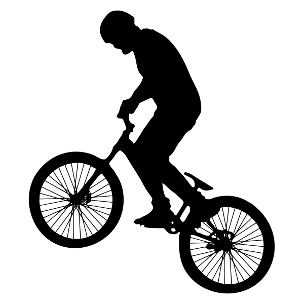 Man On Bike Silhouette