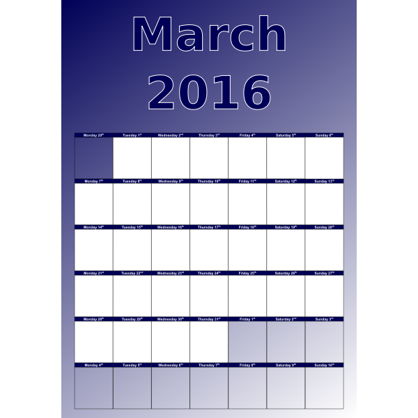 MarchCalendar2016