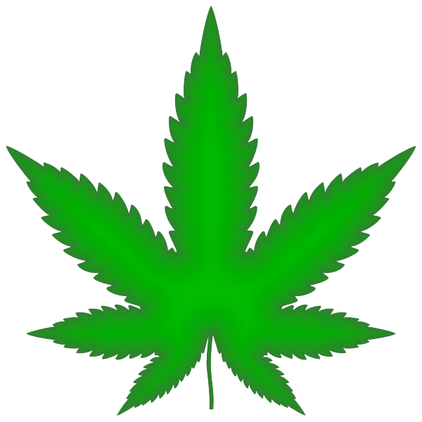 Marijuana Leaf Green