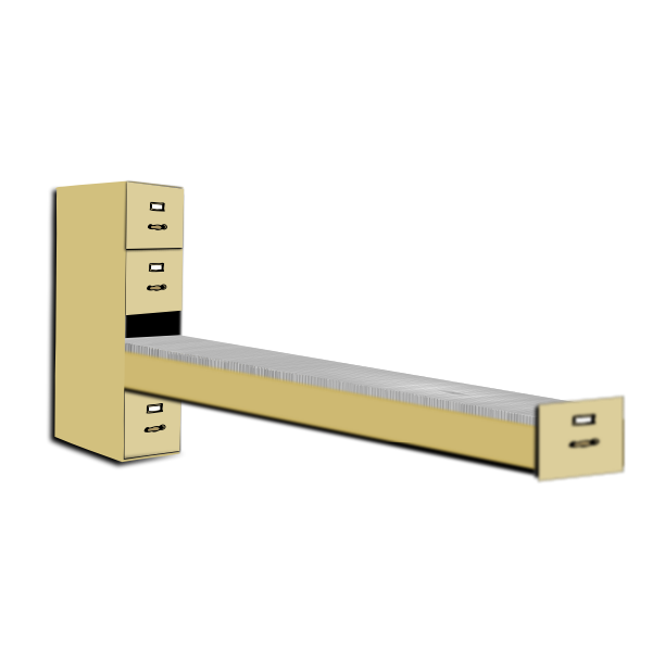 File cabinet vector clip art