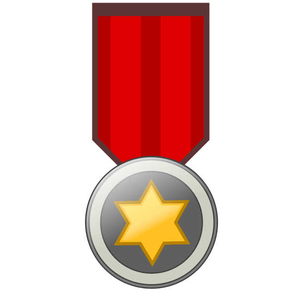 Star award badge vector image