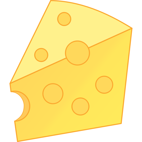 Medium cheese slice