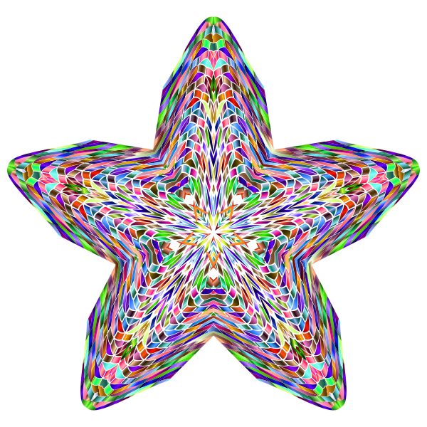 Decorated Colorful Star