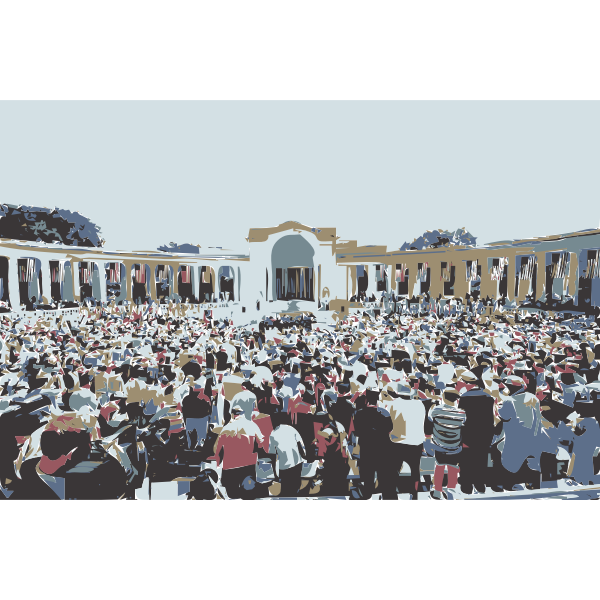 Memorial Day Speech and Crowd