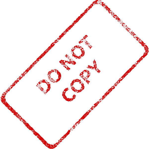 Red "Do not copy" Stamp vector image