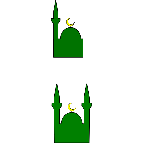 Green mosque