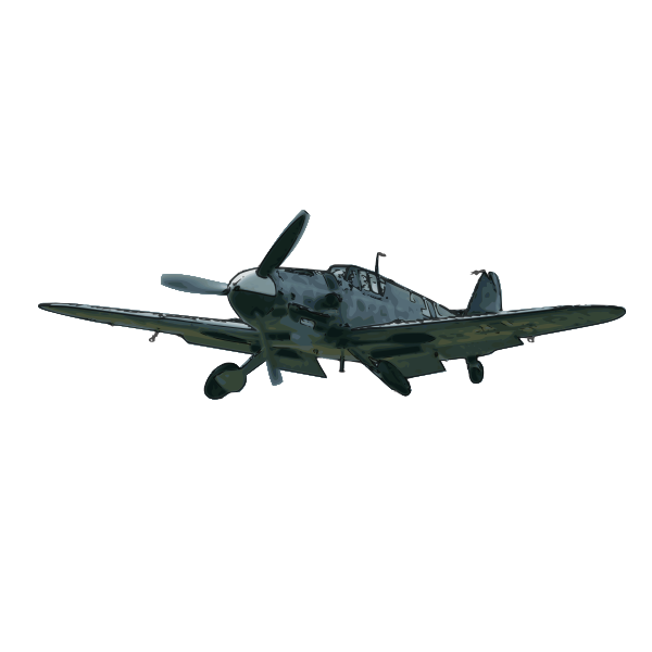 Messerschmidt Bf109G airplane vector clip art