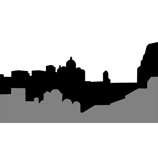 Middle Eastern Cityscape Silhouette