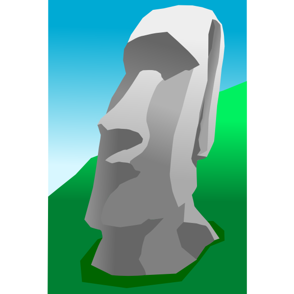 Moai vector graphics