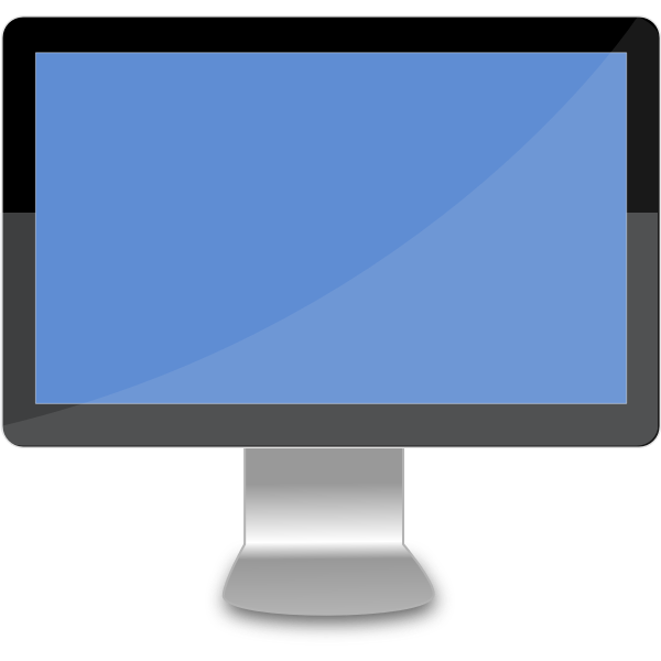 Modern wide desktop vector image