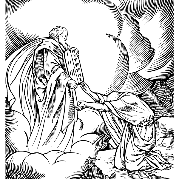 Moses receives the Ten Commandments