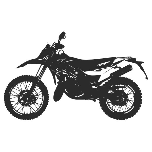 Motorbike Enduro Silhouette 3