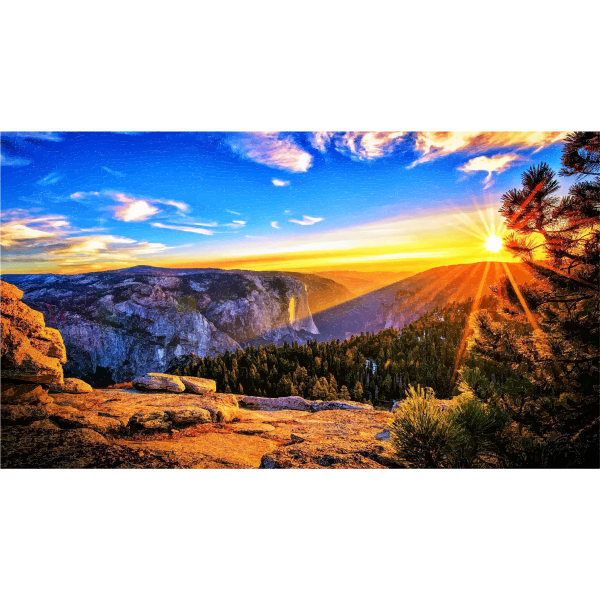 Mountain sunrise