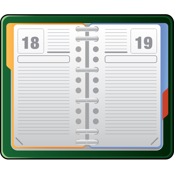 Diary vector clip art