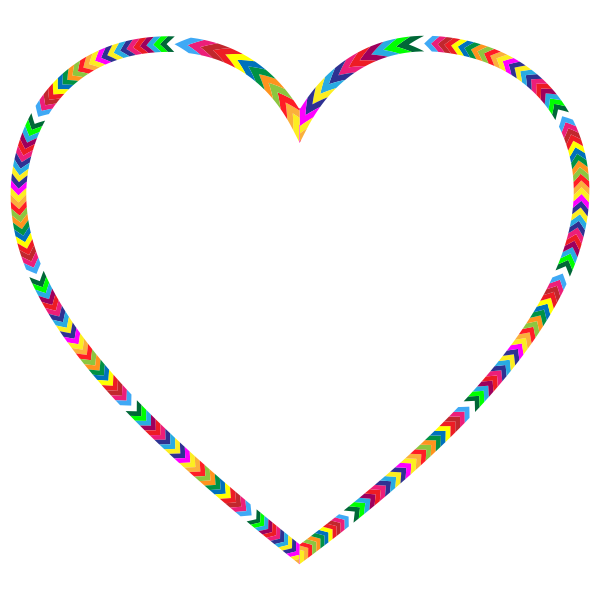 Multicolored Arrows Heart