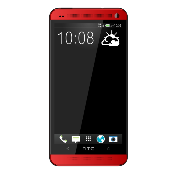 New hTC one red