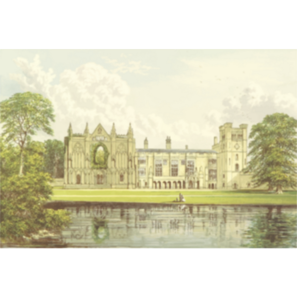 Newstead Abbey vector image