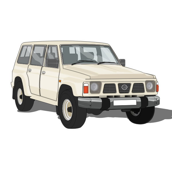 Vector image of sports vehicle