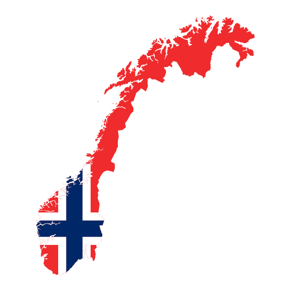 Norway Map Flag