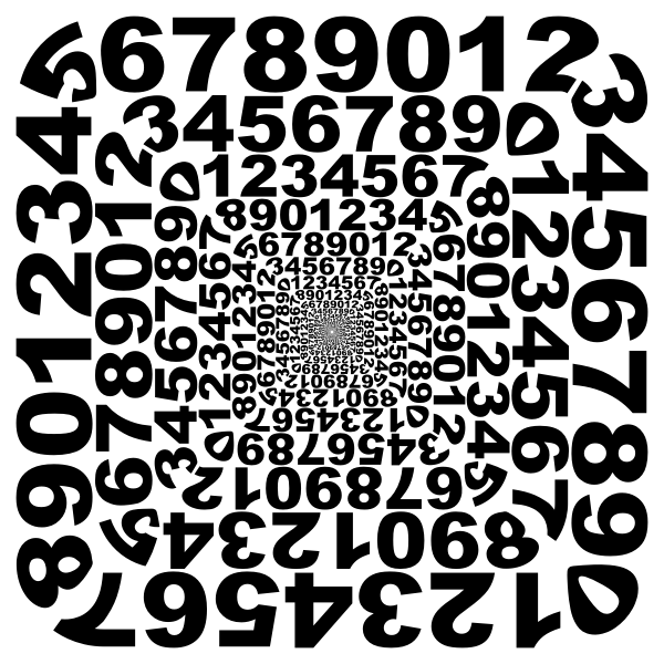 Numbers in a square