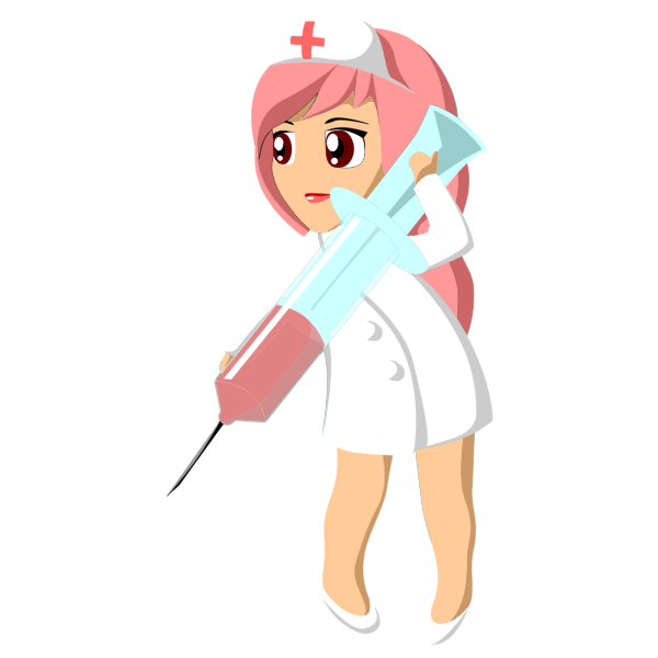 Nurse With Giant Syringe