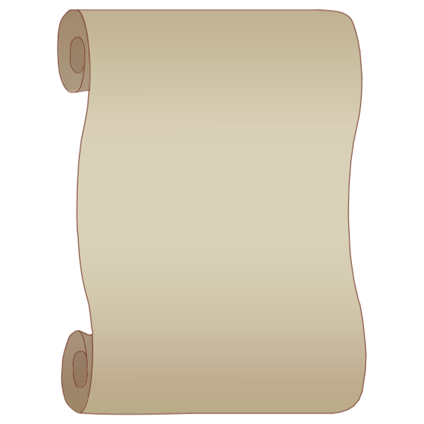 Gray paper scroll
