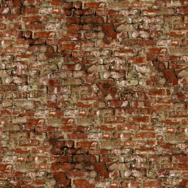 Old brick wall with shadow