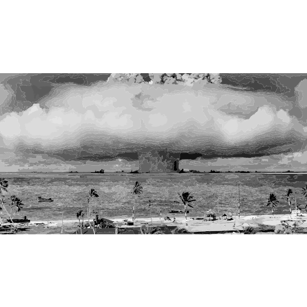 Nuclear bomb explosion