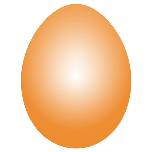 Orange Easter Egg