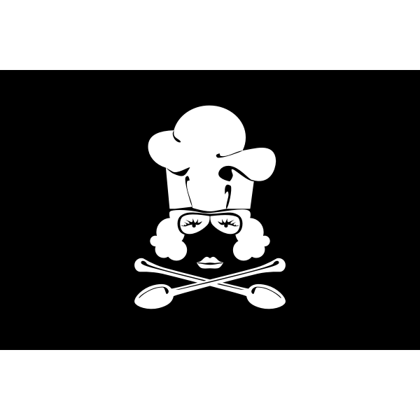 Pirate kitchen flag