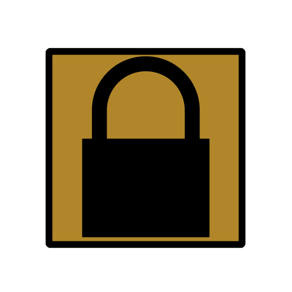 Padlock Silhouette Icon (#2)