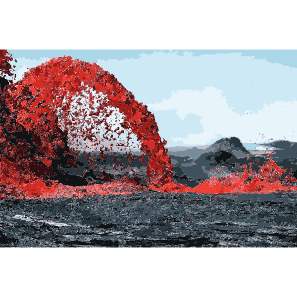 Lava burst