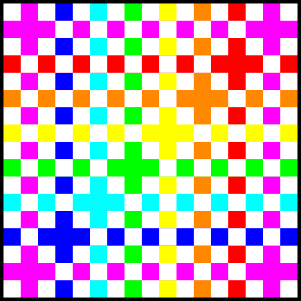 Pattern with pixel sqares