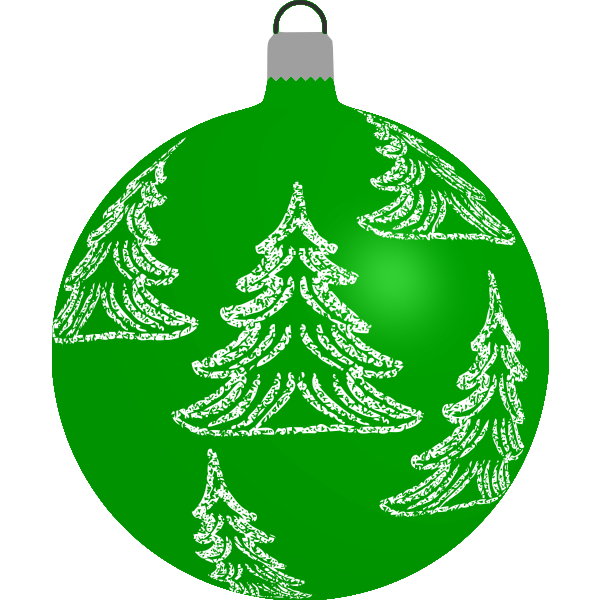 Green Christmas ball