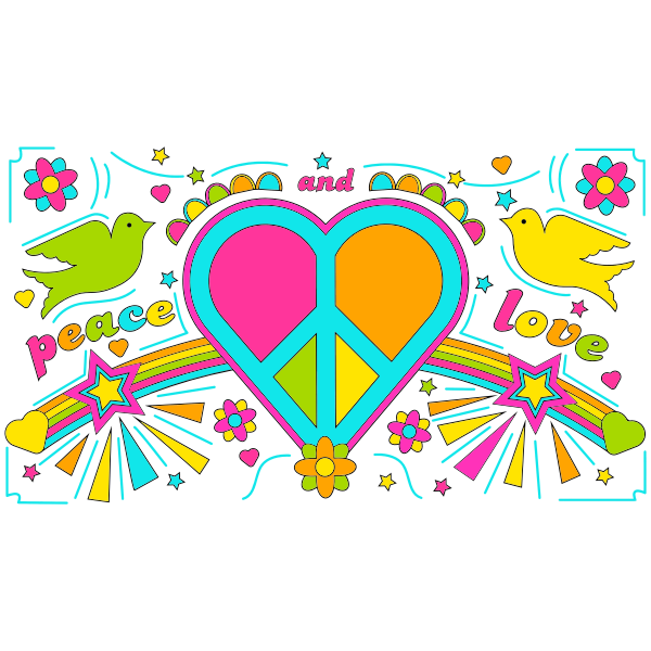 Peace And Love By David Rock Design