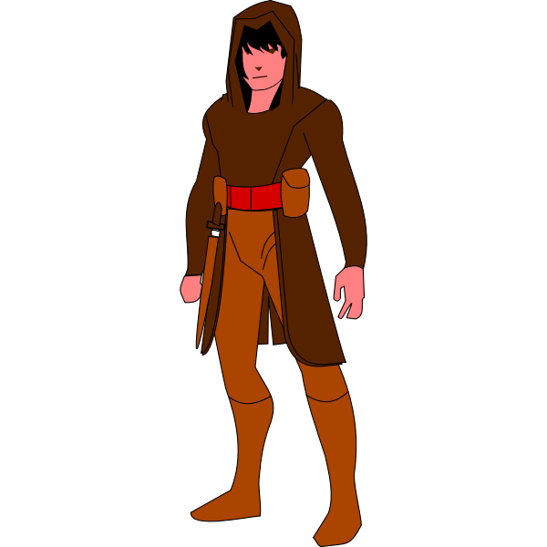 Rogue character vector clip art