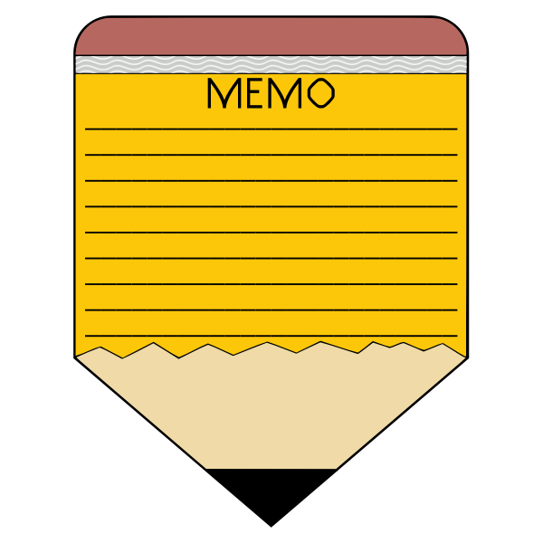 Pencil memo