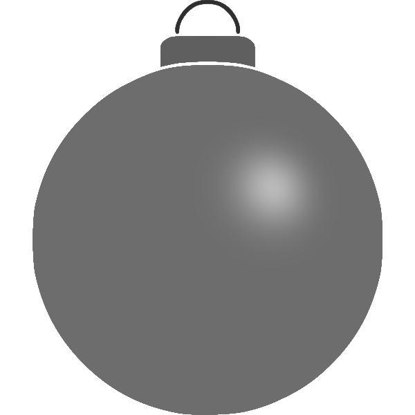 Plain gray bauble