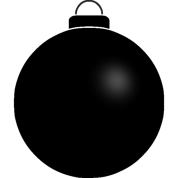 Plain black ball