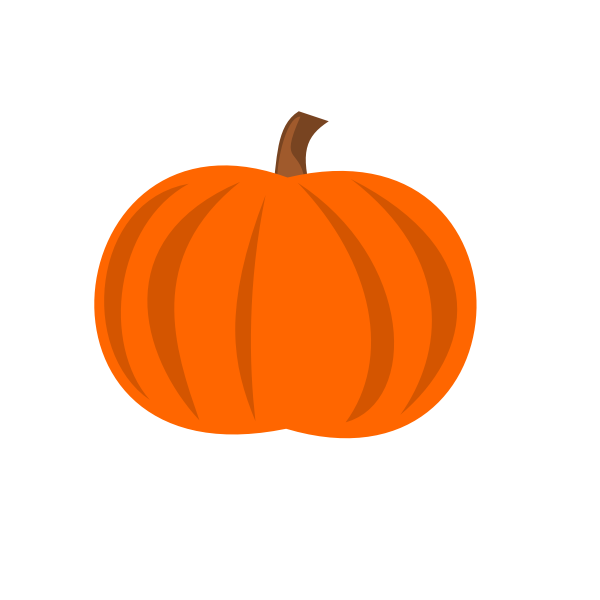 Plain pumpkin vector image