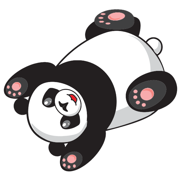 Playful Cartoon Panda