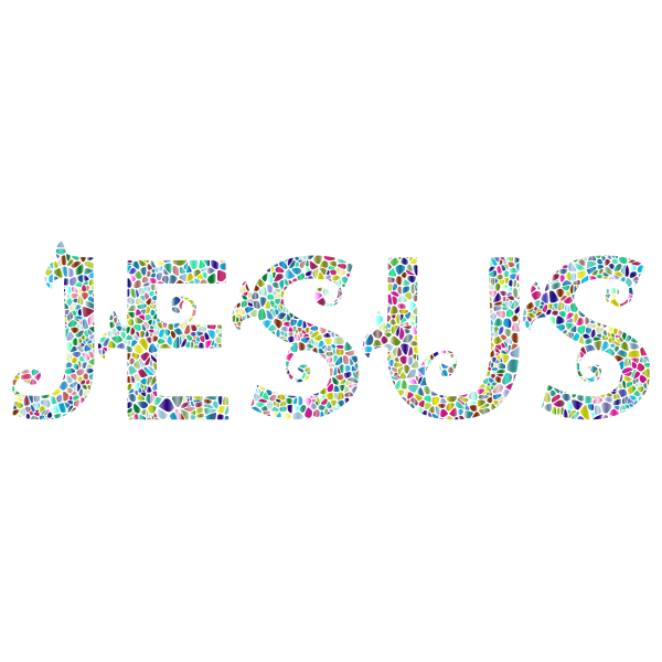 Polyprismatic Jesus Typography No Background