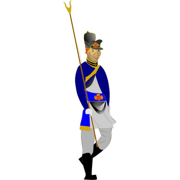 Man in Napoleonic costume vector graphics