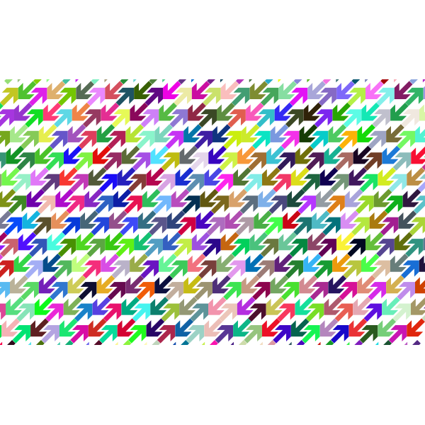 Prismatic Abstract Arrows Pattern