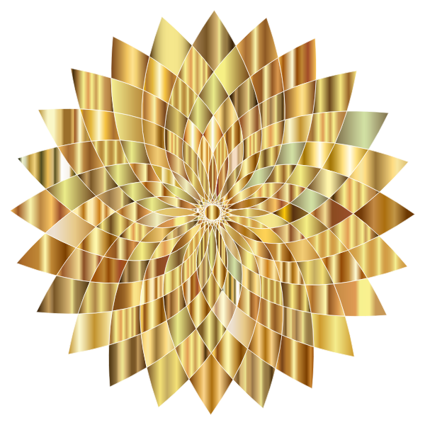 Prismatic Abstract Flower Line Art II 7