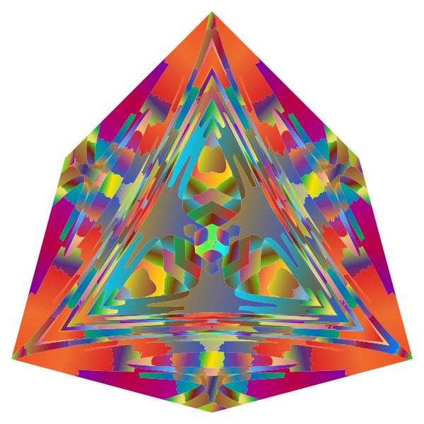 Prismatic Abstract Geometric Shape 2