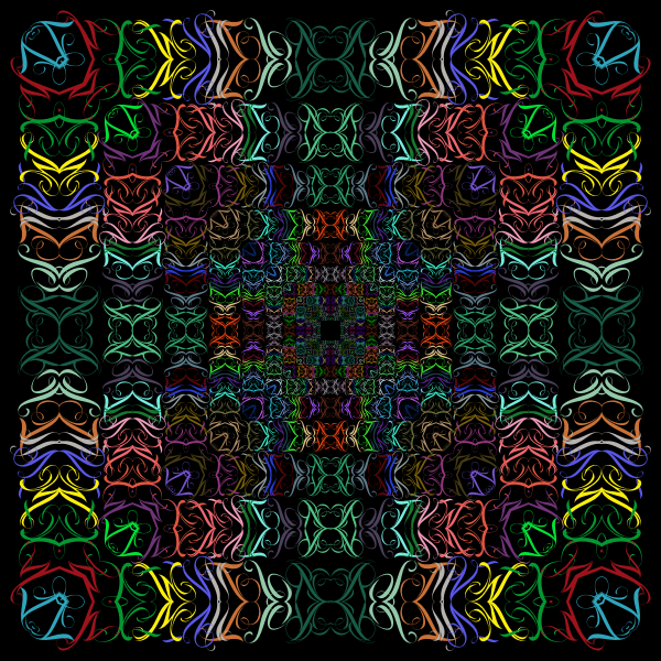 Prismatic Abstract Tribal Style Design