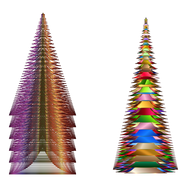 Prismatic Christmas Trees