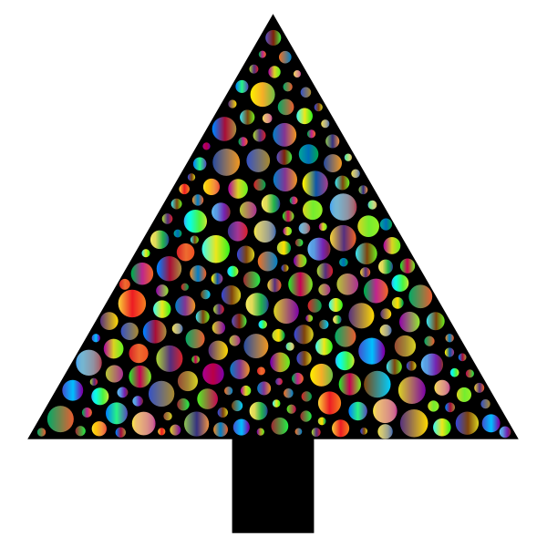 Prismatic Circles Christmas Tree 3